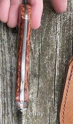 Larry Page Custom Hunting Knife Drop Point 1359/2600 with Sheath