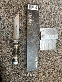 Linder 440 Master Hunter Fixed Blade Solingen Germany Stag Handle Box & Papers