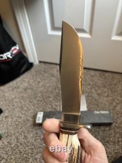 Linder 440 Master Hunter Fixed Blade Solingen Germany Stag Handle Box & Papers