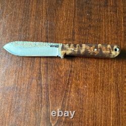 Lon Humphrey Custom Knives Forged Small Pin Kephart 1st Run Curly Maple 1095