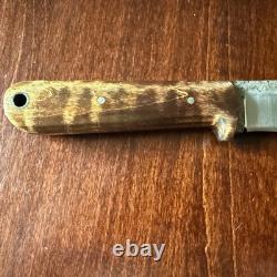 Lon Humphrey Custom Knives Forged Small Pin Kephart 1st Run Curly Maple 1095
