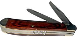Lot Of 3 Vintage Utica Adirondack Series Knives 7 & 8 Fixed Blade & Trapper