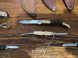 Lot assorted knives, sheaths PAL, Imperial Soling, Gerber Camillus, Ulster lot 18