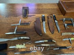 Lot assorted knives, sheaths PAL, Imperial Soling, Gerber Camillus, Ulster lot 18