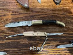 Lot assorted knives, sheaths PAL, Imperial Soling, Gerber Camillus, Ulster lot 18
