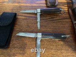 Lot assorted knives, sheaths PAL, Imperial Soling, Gerber Camillus, Ulster lot 18