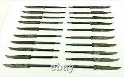 Lot of 20 Vintage Knife Fixed Blank Blade Hunting Knife Bowie Knife Germany