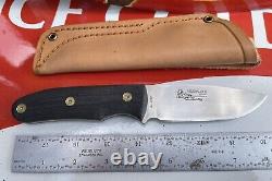 Loveless Drop Point Hunters Knife Nude Leather Sheath Replica