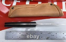 Loveless Drop Point Hunters Knife Nude Leather Sheath Replica