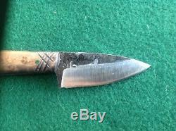 M. L Knives Custom Small Hunting Knife With Sheath