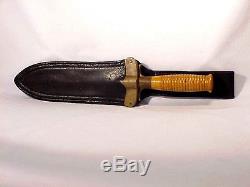 M1880 U. S. Army HUNTING KNIFE With Long Loop LEATHER SHEATH 2nd Type