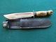 MARBLE'S KNIFE HUNTING 7 BLADE, STAG/STAG USA MADE CIRCA pre1920