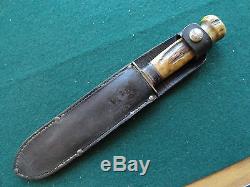 MARBLE'S KNIFE HUNTING 7 BLADE, STAG/STAG USA MADE CIRCA pre1920