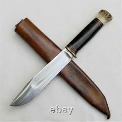 MARBLE'S USA rare 1911-1919 5.75 blade IDEAL knife large nut pommel tube sheath