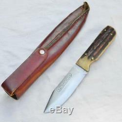 MARBLE'S rare 1912-1923 Dall DeWeese knife, German stag, orig sheath GREAT cond