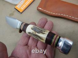 MARBLES Gladstone USA TRAILCRAFT Hunting Knife Stag Handle Mike Stewart Mint