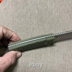 MIB Large Blackfox Knives Golem, D2 Steel, Italy, Micarta Handle, Kydex Sheath