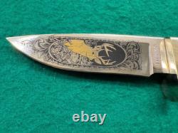 MINT LIMITED BROWNING MODEL 126 GANDER MOUNTAIN HUNTING KNIFE WithPOUCH (976)