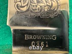 MINT LIMITED BROWNING MODEL 126 GANDER MOUNTAIN HUNTING KNIFE WithPOUCH (976)