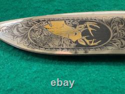 MINT LIMITED BROWNING MODEL 126 GANDER MOUNTAIN HUNTING KNIFE WithPOUCH (976)