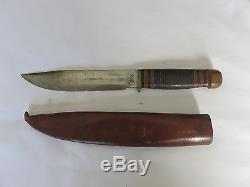 MSA CO. Gladstone, MICH 7 Hunting Knife withSheath MARBLES
