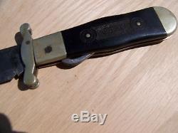 Marble M. S. A. CO Safety Folding Hunting Pocket Knife Leather Sheath MSA 5 Blade