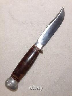 Marble's 5 Fixed Blade Hunting Knife Gladstone Mich USA Very Nice No Sheath