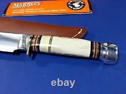 Marble's, Gladstone, USA, Rare, Marlin-Stag Horn Handle Fixed Blade Knife with Box