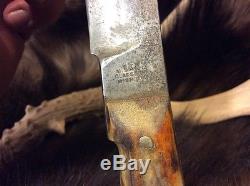 Marble's Gladstone vintage hunting knife, RARE, marbles, msa co Mich USA