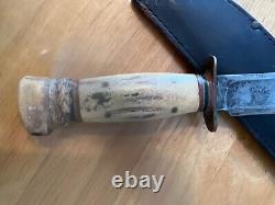 Marbles Gladstone 3 Line Stamp Ideal Large Stag Hunting Knife