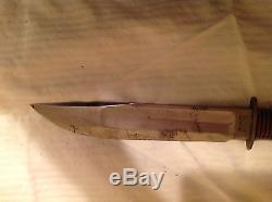 Marbles Gladstone Mich. Vintage hunting knife sheath stag wwII