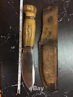 Marbles Gladstone Woodcraft Stag Hunting Knife Vintage