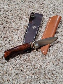 Marbles Hunting Knife Fixed Blade Loveless USA Gladstone Leather Sheath