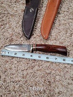 Marbles Hunting Knife Fixed Blade Loveless USA Gladstone Leather Sheath