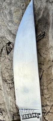 Marbles Ideal Fixed Blade Hunting Knife Stacked Leather Handle Sheath