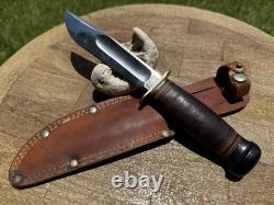 Marbles Ideal Hunting fighting Knife Gladstone Michigan USA Vintage w Sheath