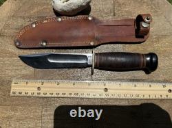 Marbles Ideal Hunting fighting Knife Gladstone Michigan USA Vintage w Sheath