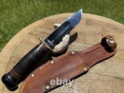Marbles Ideal Hunting fighting Knife Gladstone Michigan USA Vintage w Sheath