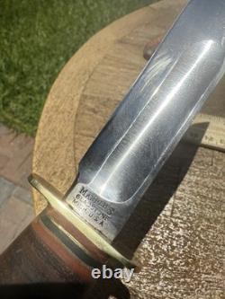 Marbles Ideal Hunting fighting Knife Gladstone Michigan USA Vintage w Sheath