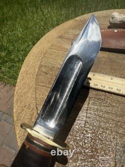 Marbles Ideal Hunting fighting Knife Gladstone Michigan USA Vintage w Sheath