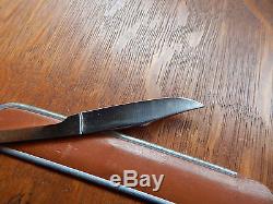Marbles Knife Vintage Fish Bird Trout Leather Sheath Small Game Hunting CLEAN