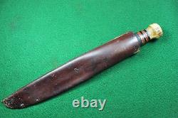 Marbles M. S. A. Gladstone, Mich. Ideal Hunting Knife Stag Butt with Original Sheath