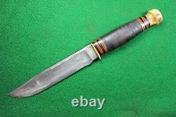 Marbles M. S. A. Gladstone, Mich. Ideal Hunting Knife Stag Butt with Original Sheath