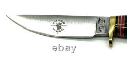 Marbles USA DISCONTINUED RARE Plainsman Black Pacca Stag Pommel Knife 80500B