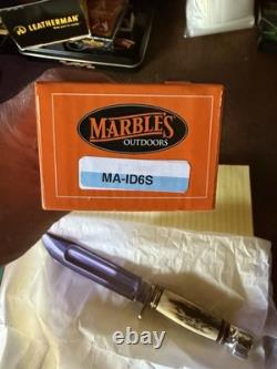 Marbles Webster Marble HUNTING KNIFE -6 IDEAL-BNEW IN BOX-LEATHER SHEATH