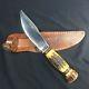 Marbles Woodcraft 4.25 Hunting Knife withSheath & Stag, Patd 1916