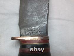 Marbles Woodcraft Hunting Knife Pat. Pend. 1916 Aluminum Pommel Small Nut