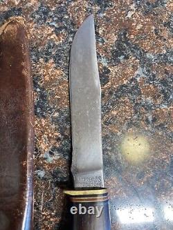 Marbles expert Knife 1915-16 with tube sheath Antique Vintage RARE HTF #21