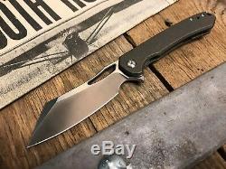 Massdrop x Ferrum Forge Buc Titanium Frame Lock Bronze Ti Folding Knife