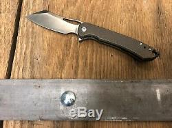 Massdrop x Ferrum Forge Buc Titanium Frame Lock Bronze Ti Folding Knife